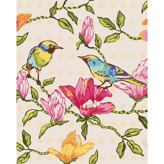 Birds on Flowers Paint-by-Number Kit by Artist&#x27;s Loft&#xAE;